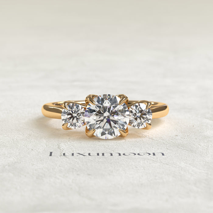 The Sovereign - 2 TCW Round Three stone diamond ring