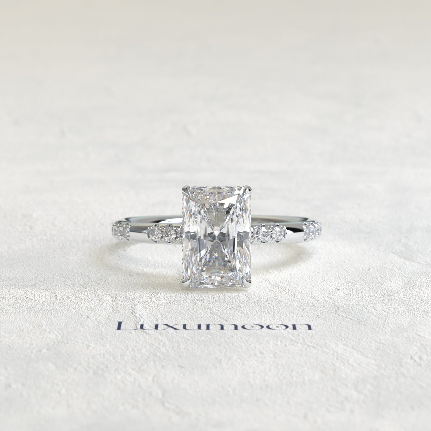 The Elorisse – 2.5 CT Radiant Diatance Pave Ring