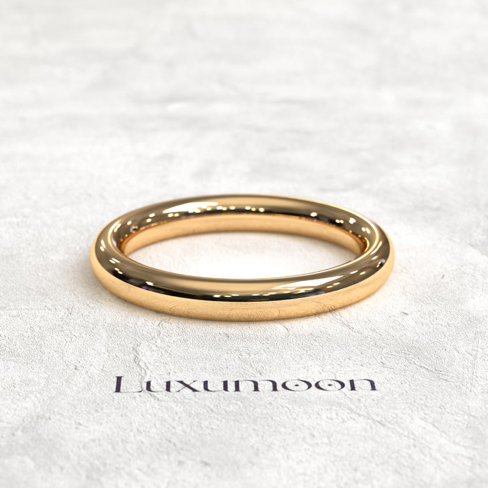The Lioré – Rounded 3mm Solid Band