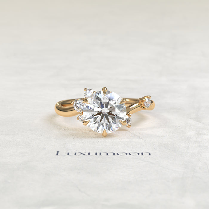 Bague de fiançailles Aveny – Graden Of Round Multi Diamond