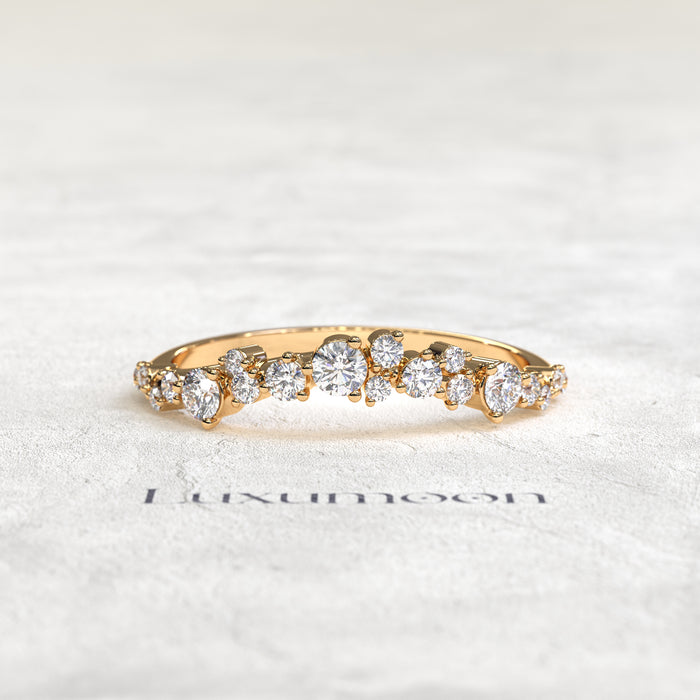 The Kalyth – Multi Sparkle Round Diamond Band
