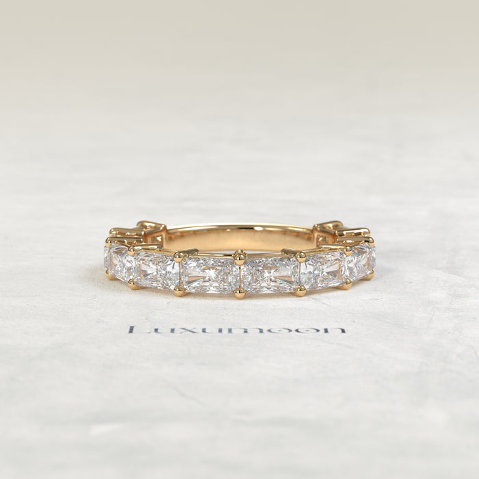 The Voira – East-West Radiant Cut Lab Grown Diamond Eternity Band