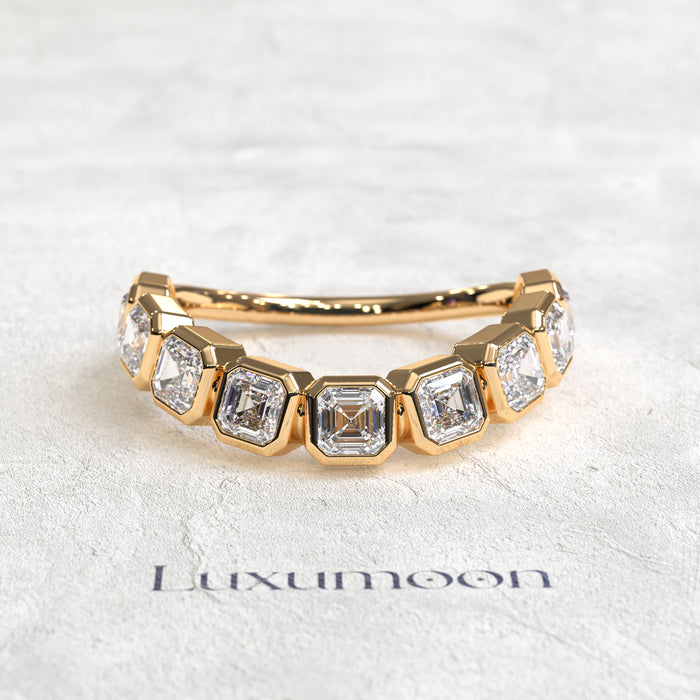 The Dravyn – Curved Princess Diamond Band