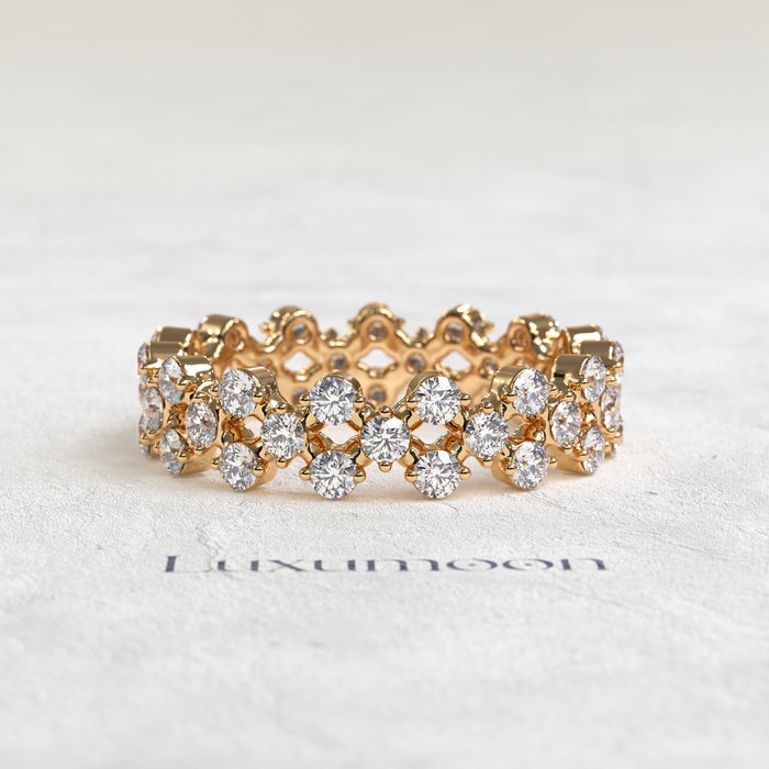 The Selora – Round Diamond Garden Eternity Band
