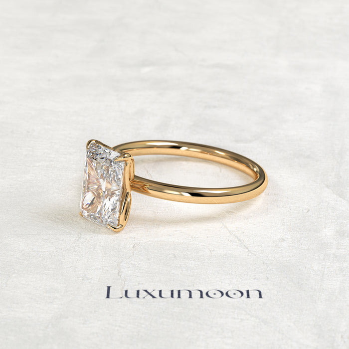 The Eloravyn – 4 CT Simpale Radiant Solitaire Ring