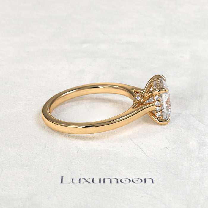 The Ulisse – 2 CT Princess Hidden Halo Solitaire Ring