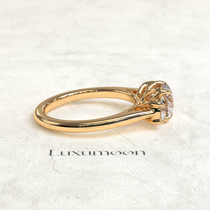 The Sovereign - 2 TCW Round Three stone diamond ring