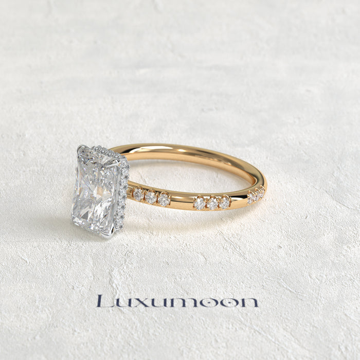 The Elorisse – 2.5 CT Radiant Diatance Pave Ring