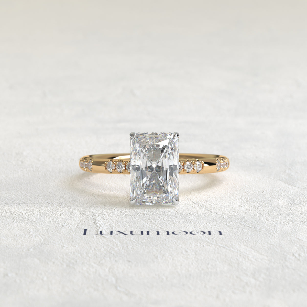 The Elorisse – 2.5 CT Radiant Diatance Pave Ring