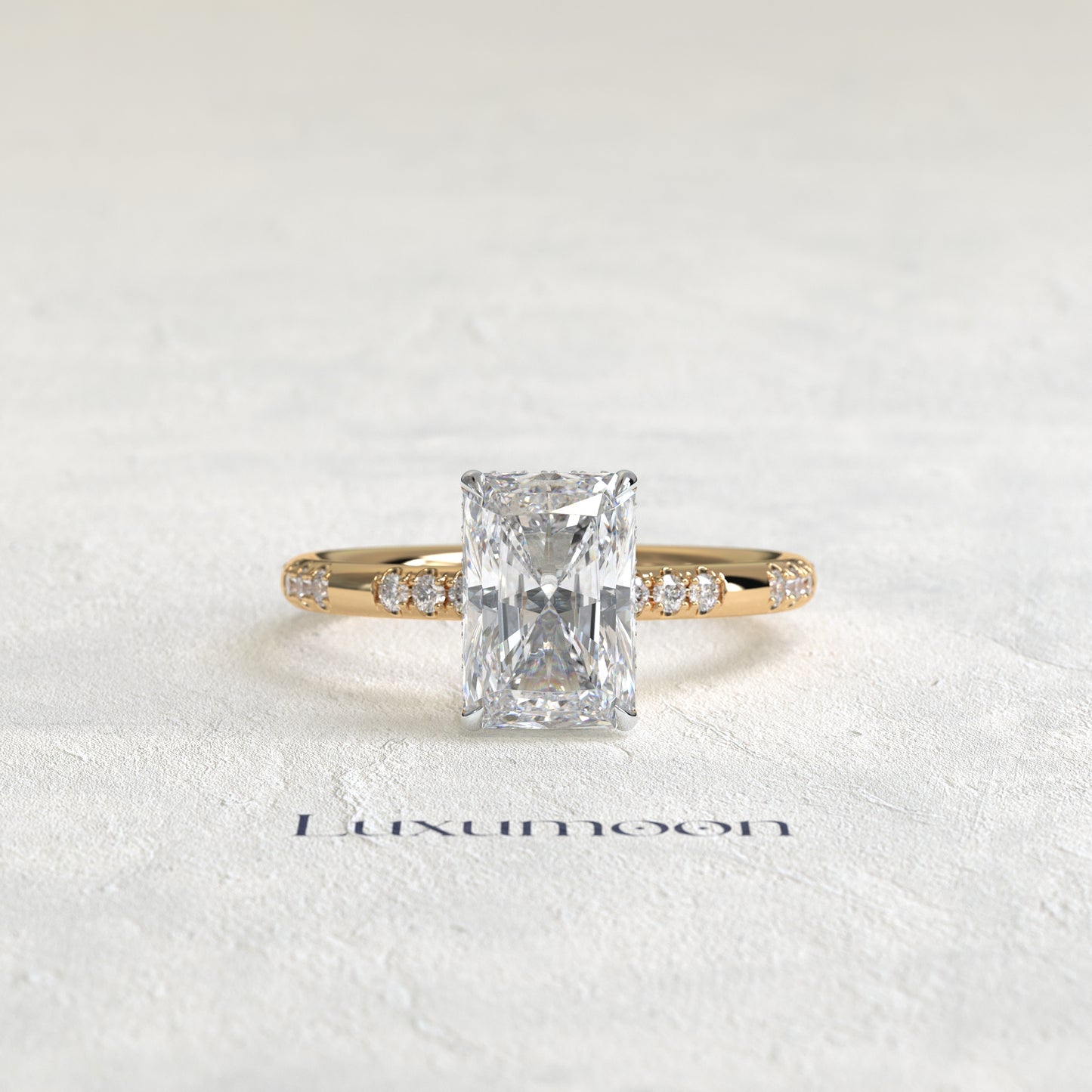 The Elorisse – 2.5 CT Radiant Diatance Pave Ring