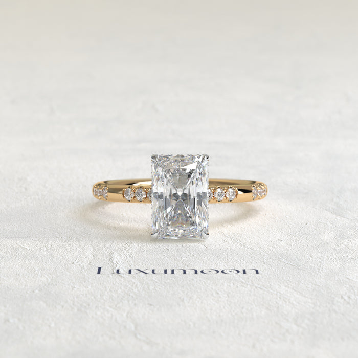 The Elorisse – 2.5 CT Radiant Diatance Pave Ring