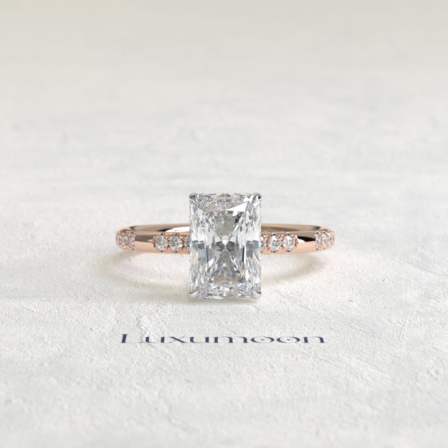 The Elorisse – 2.5 CT Radiant Diatance Pave Ring