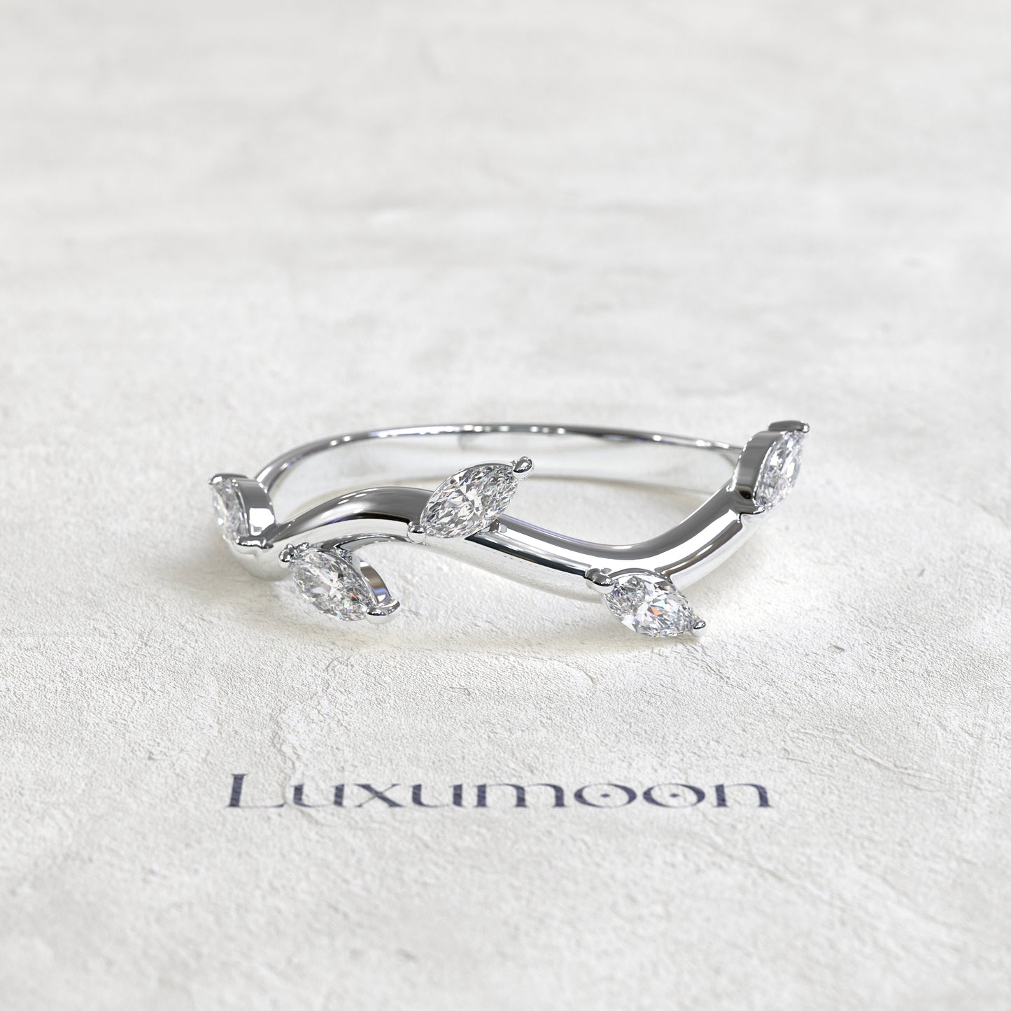 The Marivelle - Marquise Diamond Vine Band