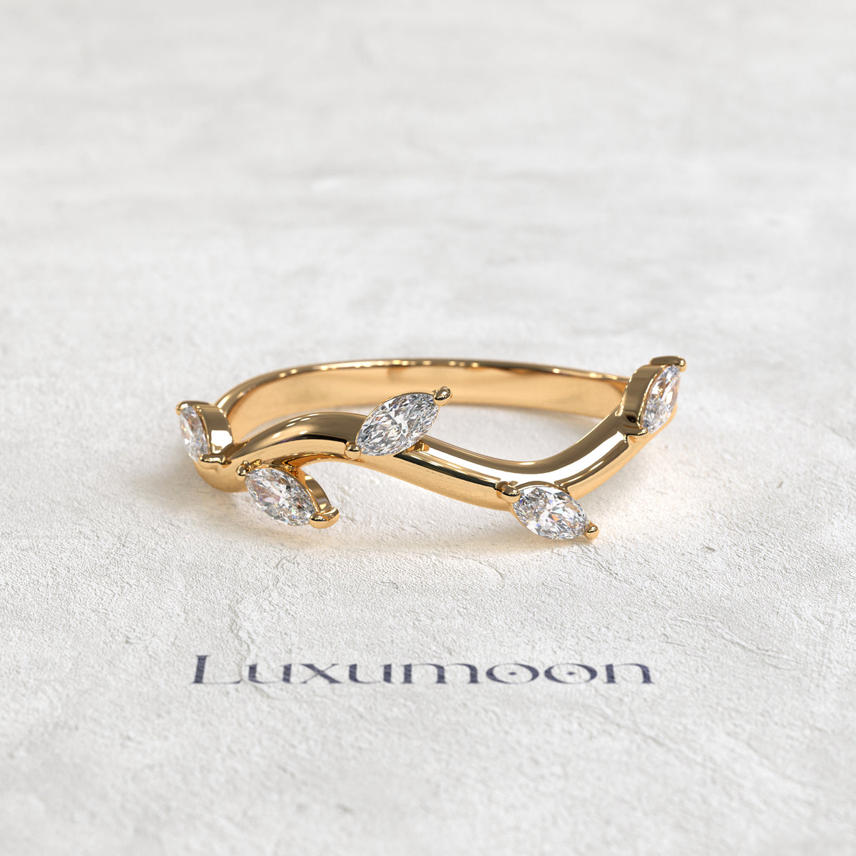 The Marivelle - Marquise Diamond Vine Band