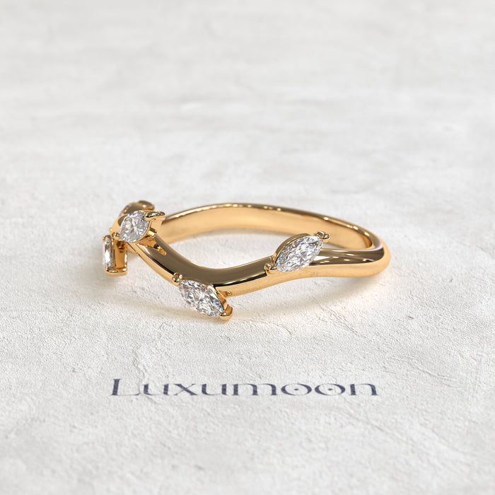 The Marivelle - Marquise Diamond Vine Band
