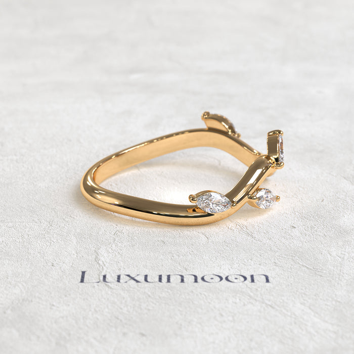 The Marivelle - Marquise Diamond Vine Band