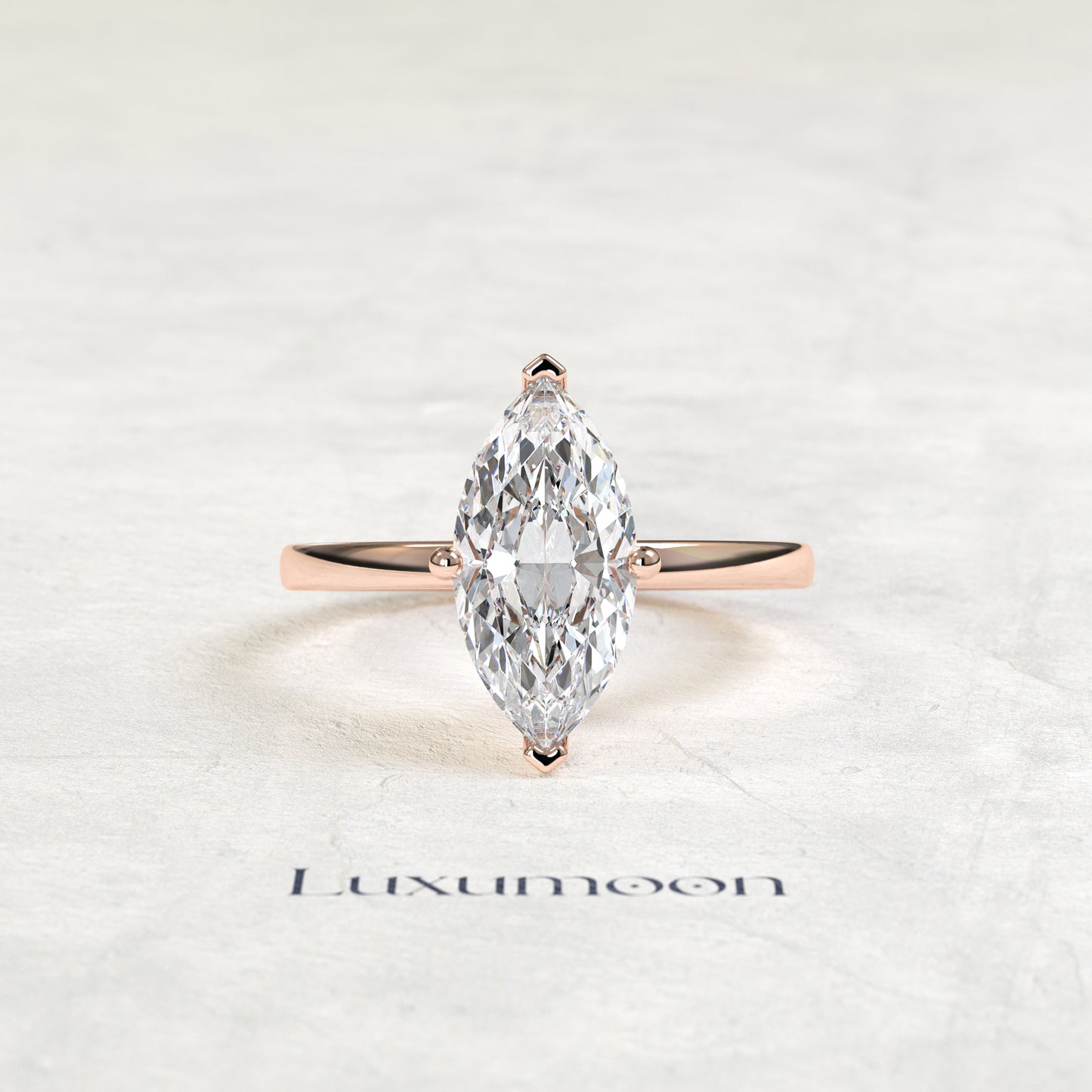 The Valora – 1 CT Marquise Diamond Minimalist Solitaire Engagement Ring