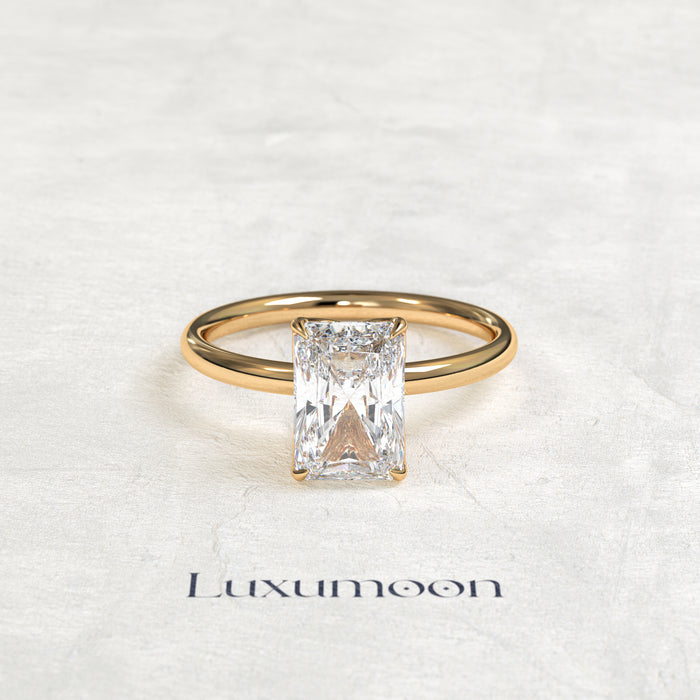 The Eloravyn – 4 CT Simpale Radiant Solitaire Ring