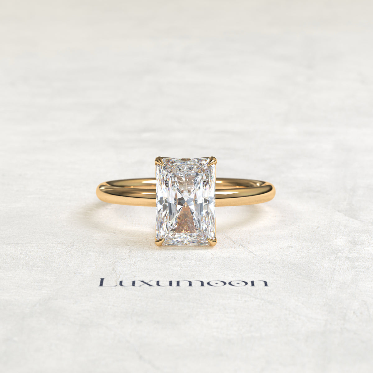 The Eloravyn – 4 CT Simpale Radiant Solitaire Ring