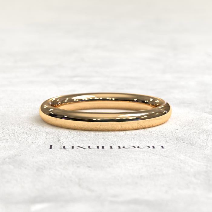 The Lioré – Rounded 3mm Solid Band