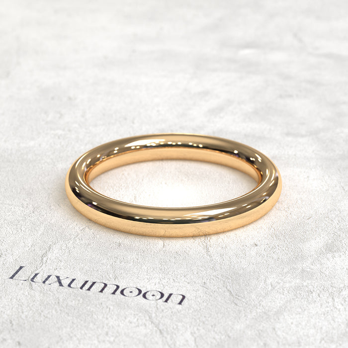 The Lioré – Rounded 3mm Solid Band