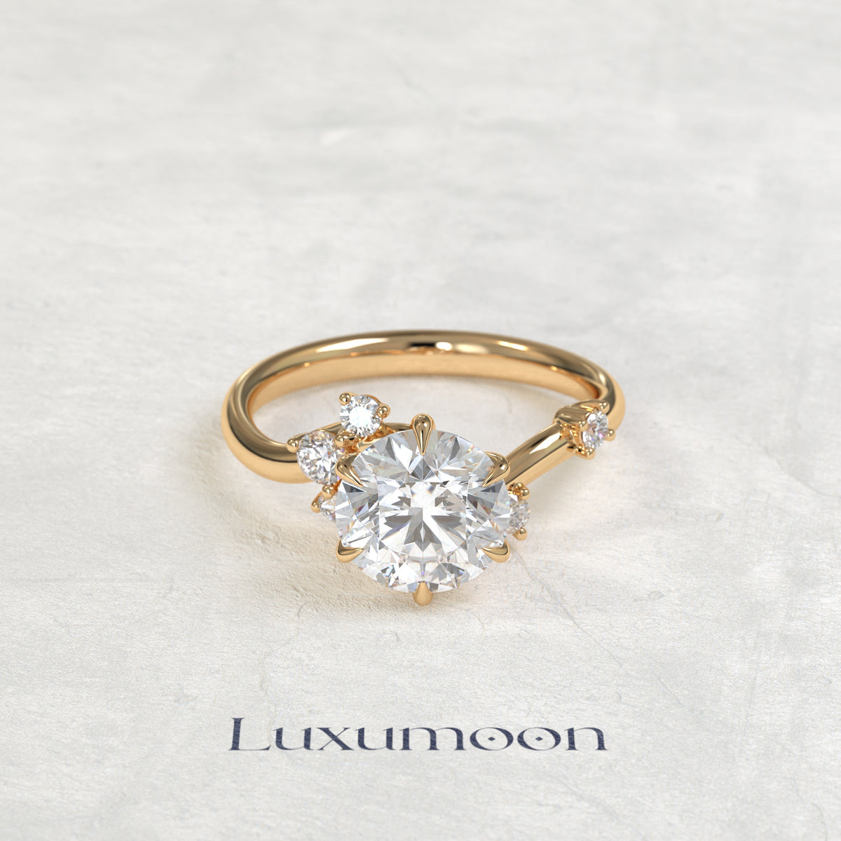 The Aveny – Graden Of Round Multi Diamond Engagement Ring