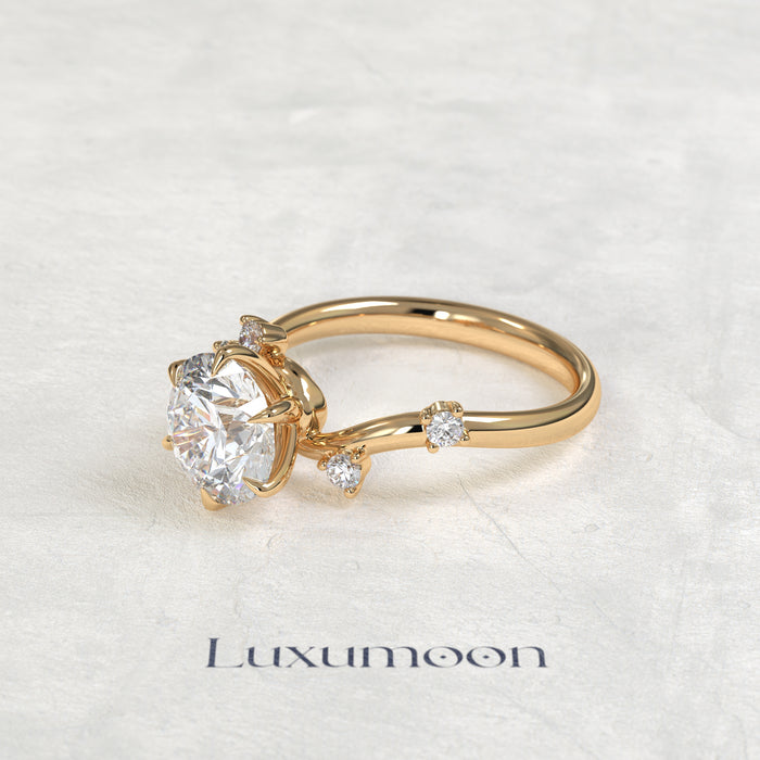 The Aveny – Graden Of Round Multi Diamond Engagement Ring