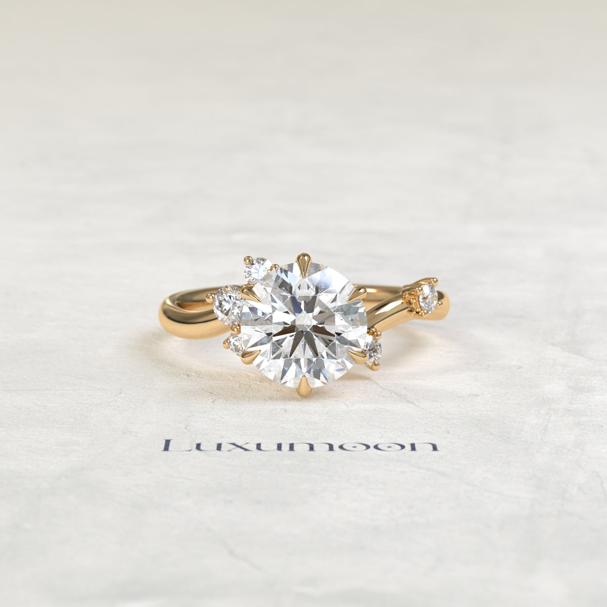 The Aveny – Graden Of Round Multi Diamond Engagement Ring