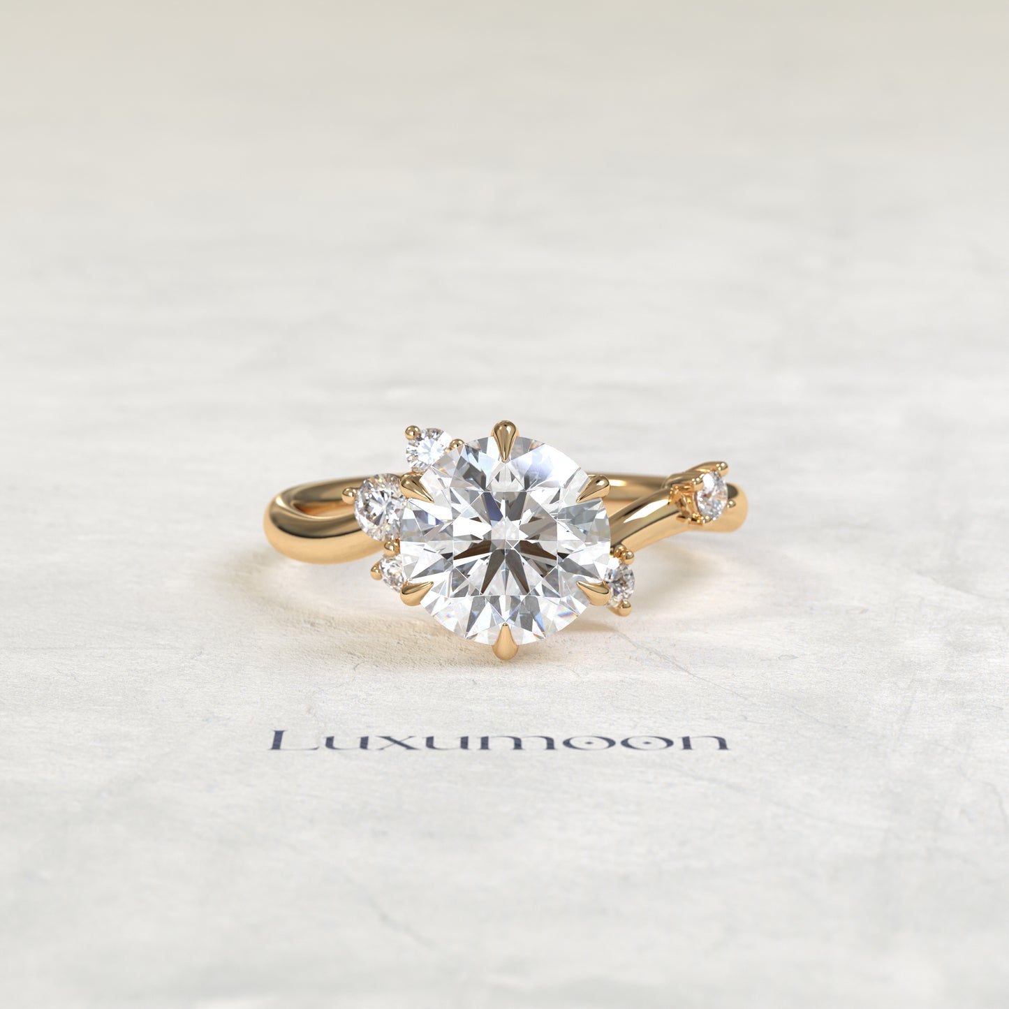 The Aveny – Graden Of Round Multi Diamond Engagement Ring