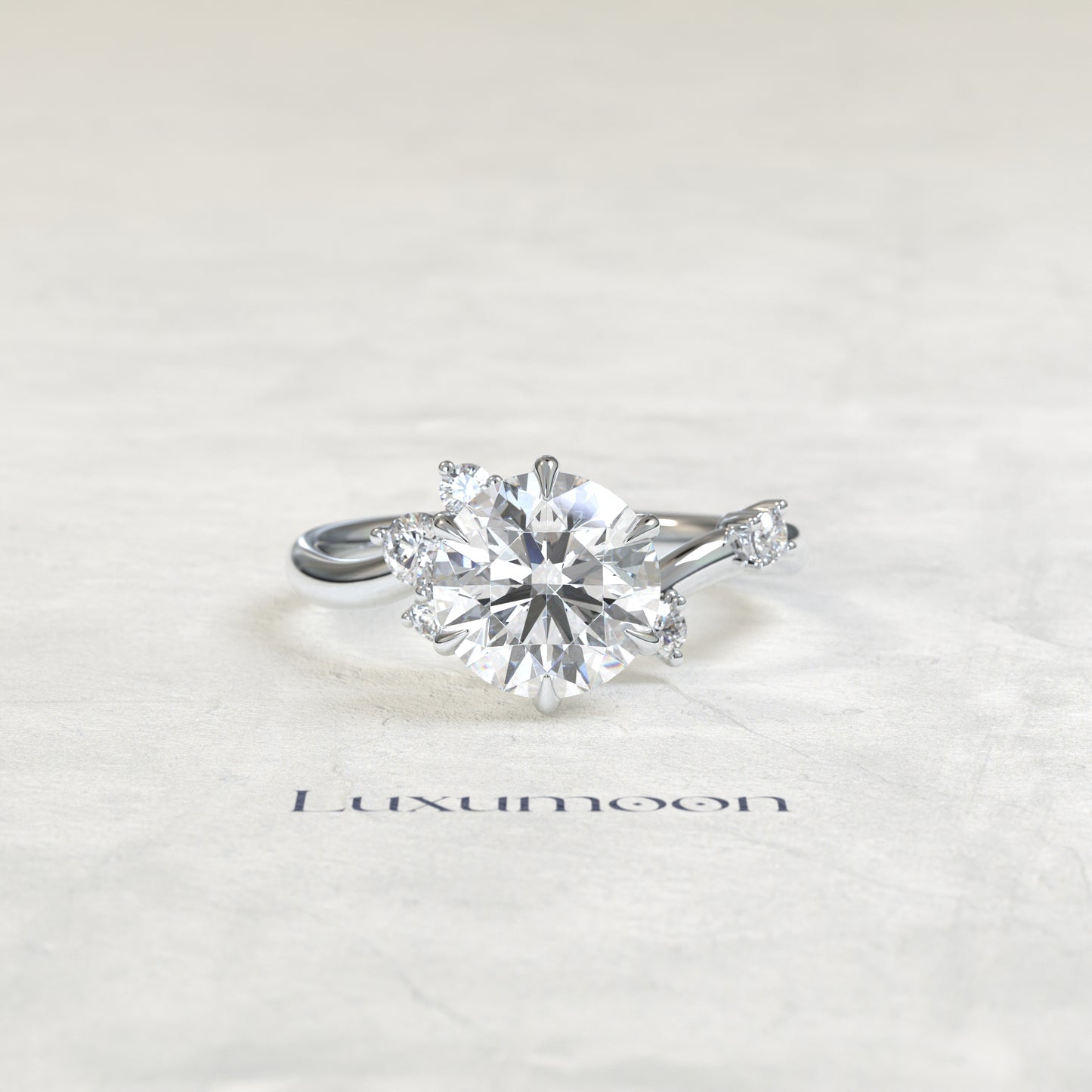 The Aveny – Graden Of Round Multi Diamond Engagement Ring