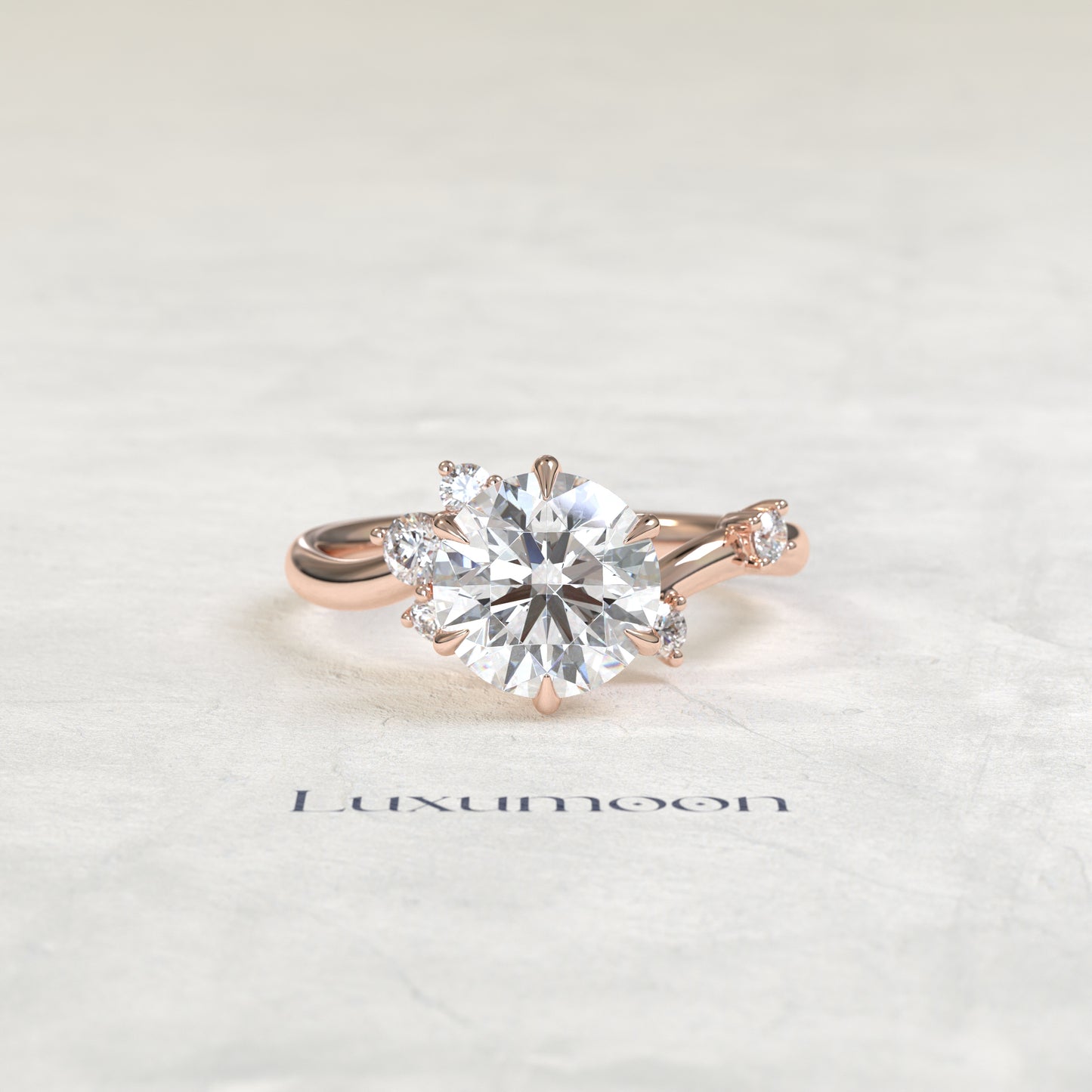 The Aveny – Graden Of Round Multi Diamond Engagement Ring