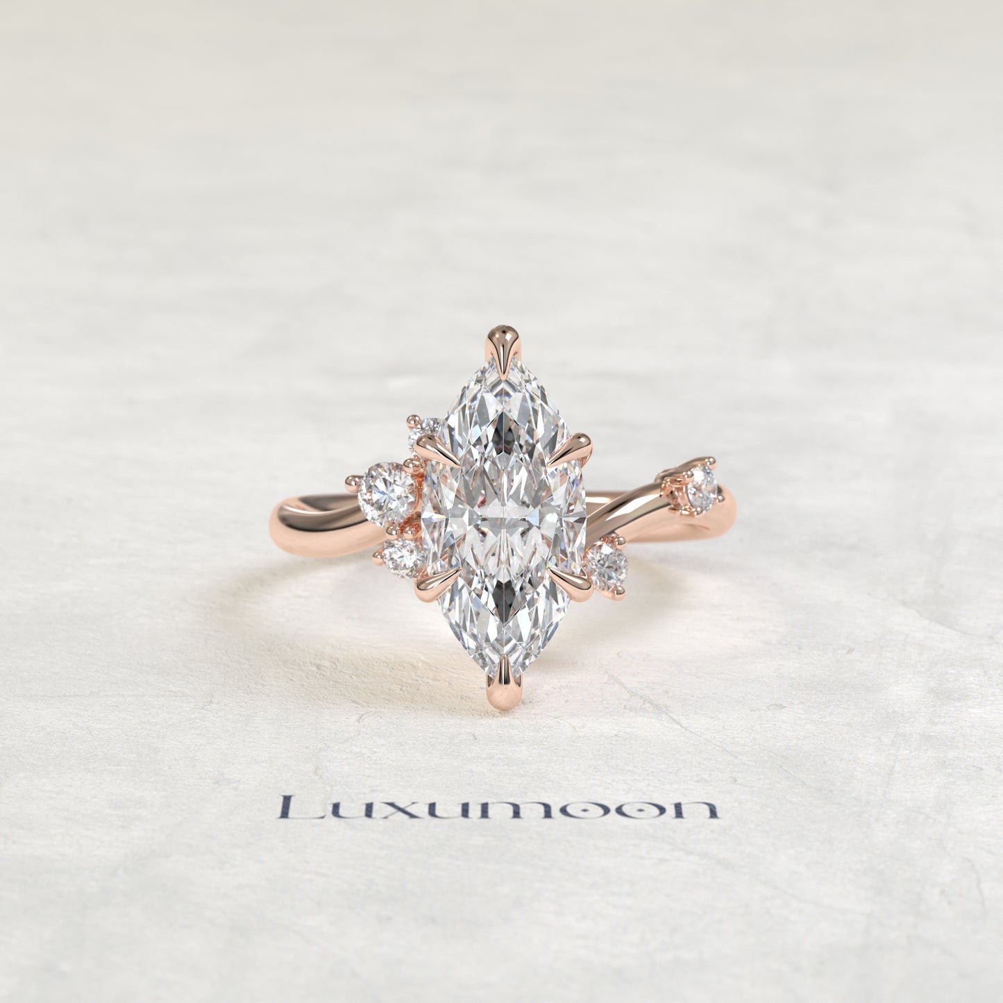 Bague de fiançailles Neris – Graden Of Marquise Multi Diamond