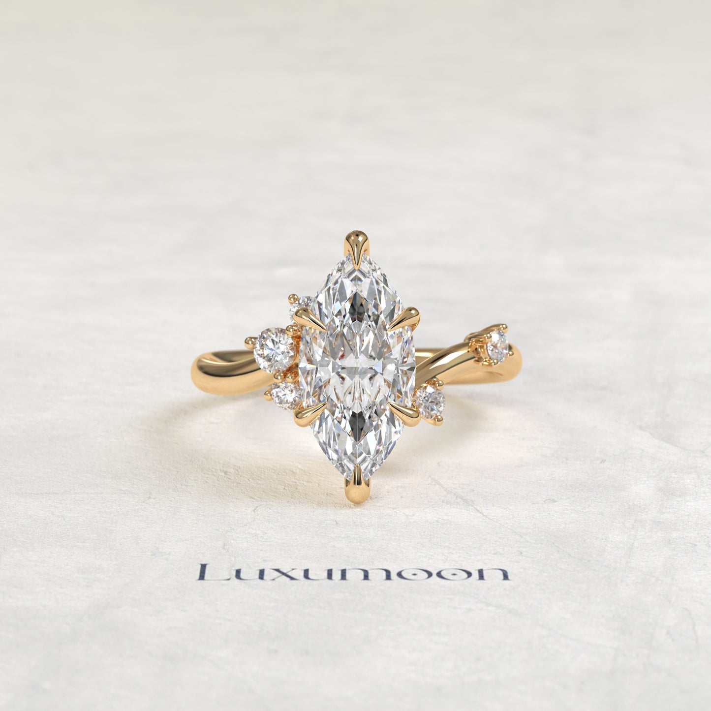 Bague de fiançailles Neris – Graden Of Marquise Multi Diamond