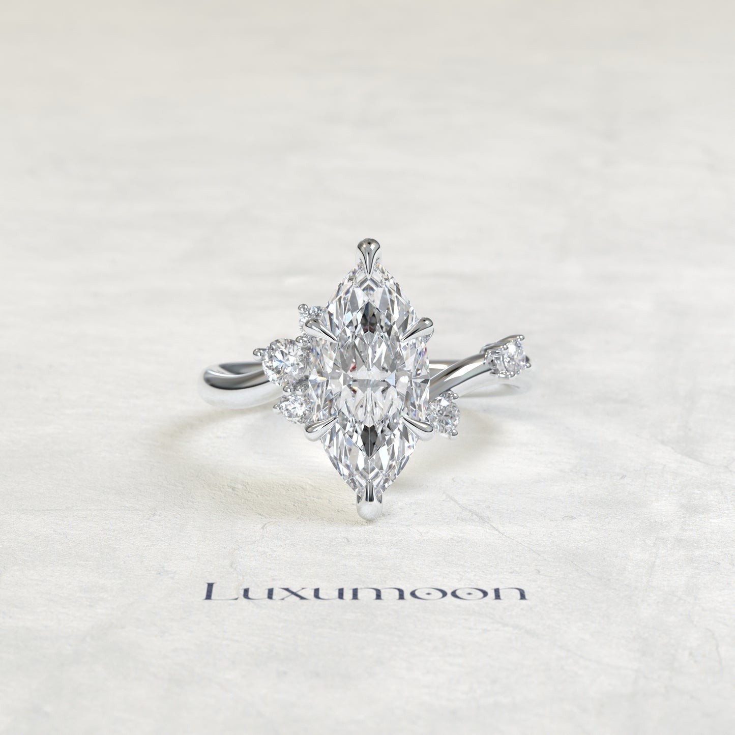 Bague de fiançailles Neris – Graden Of Marquise Multi Diamond