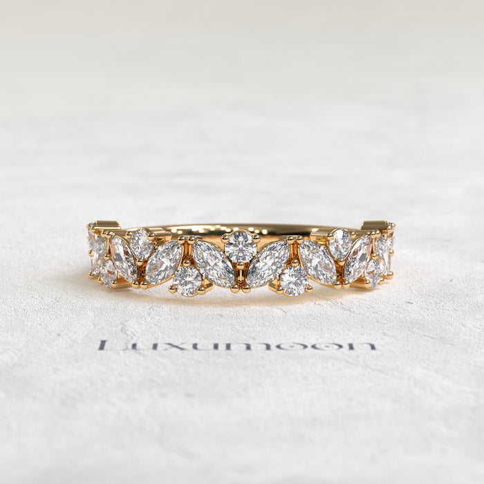 The Ophelon – Juggle Marquise & Round Diamond Band