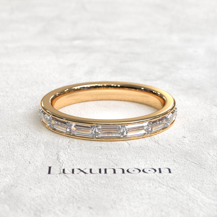 The Vantique – East West Baguette Bezel Set Eternity Band
