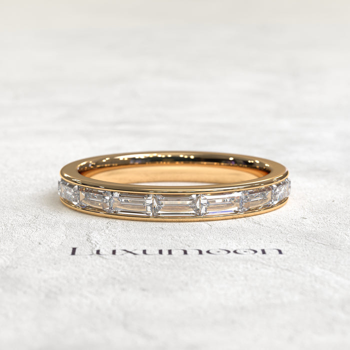 The Vantique – East West Baguette Bezel Set Eternity Band