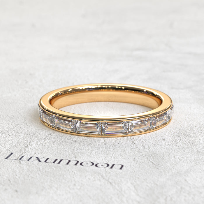 The Vantique – East West Baguette Bezel Set Eternity Band