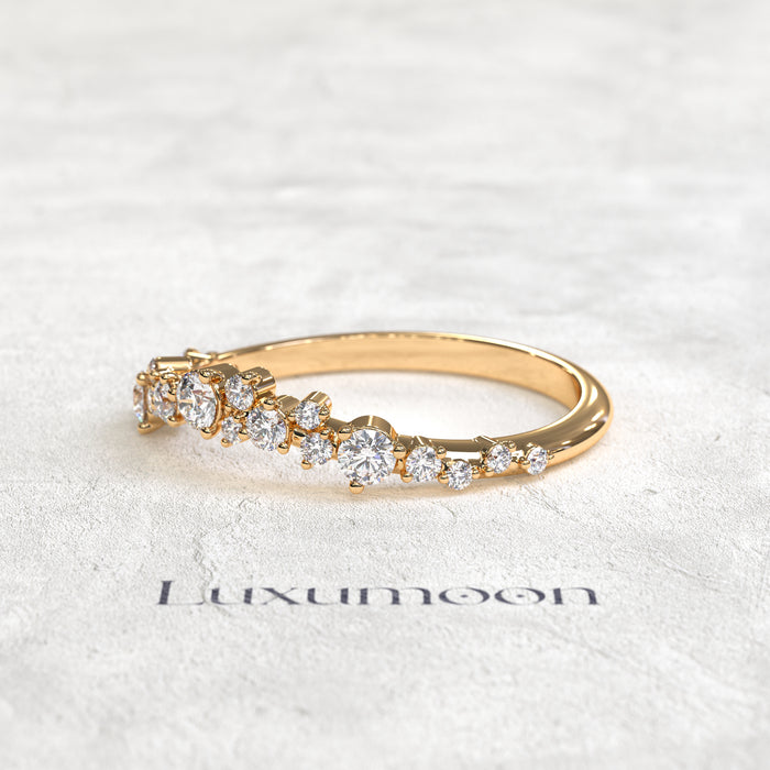 The Kalyth – Multi Sparkle Round Diamond Band