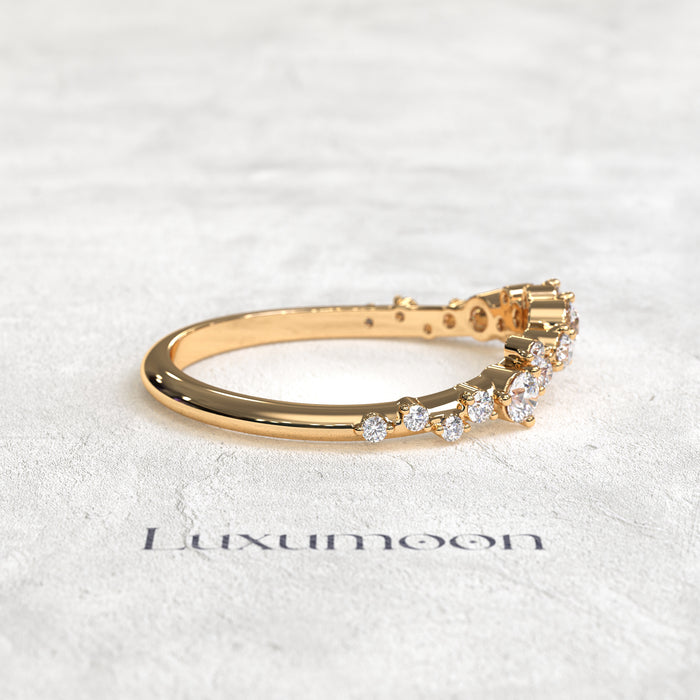 The Kalyth – Multi Sparkle Round Diamond Band