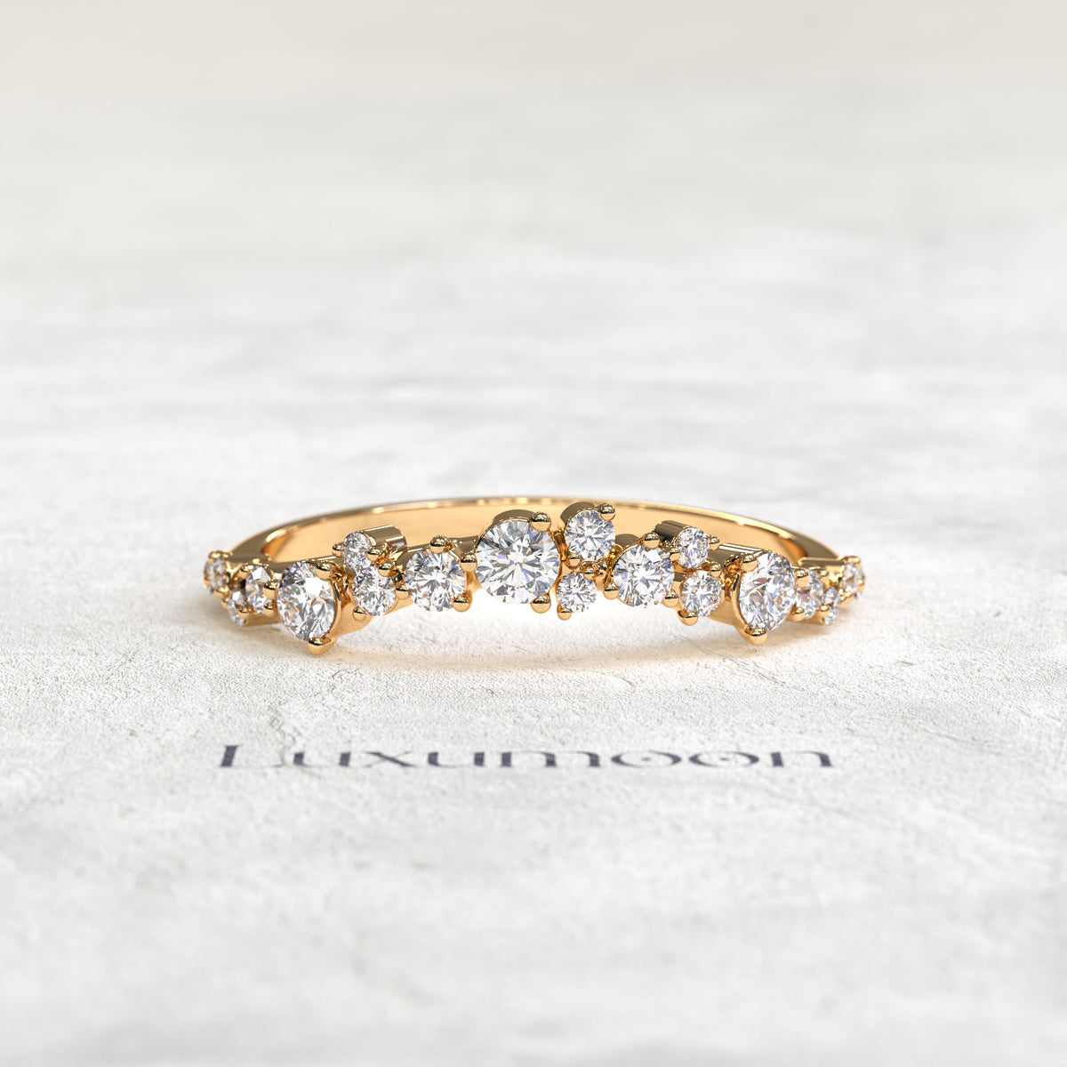 The Kalyth – Multi Sparkle Round Diamond Band