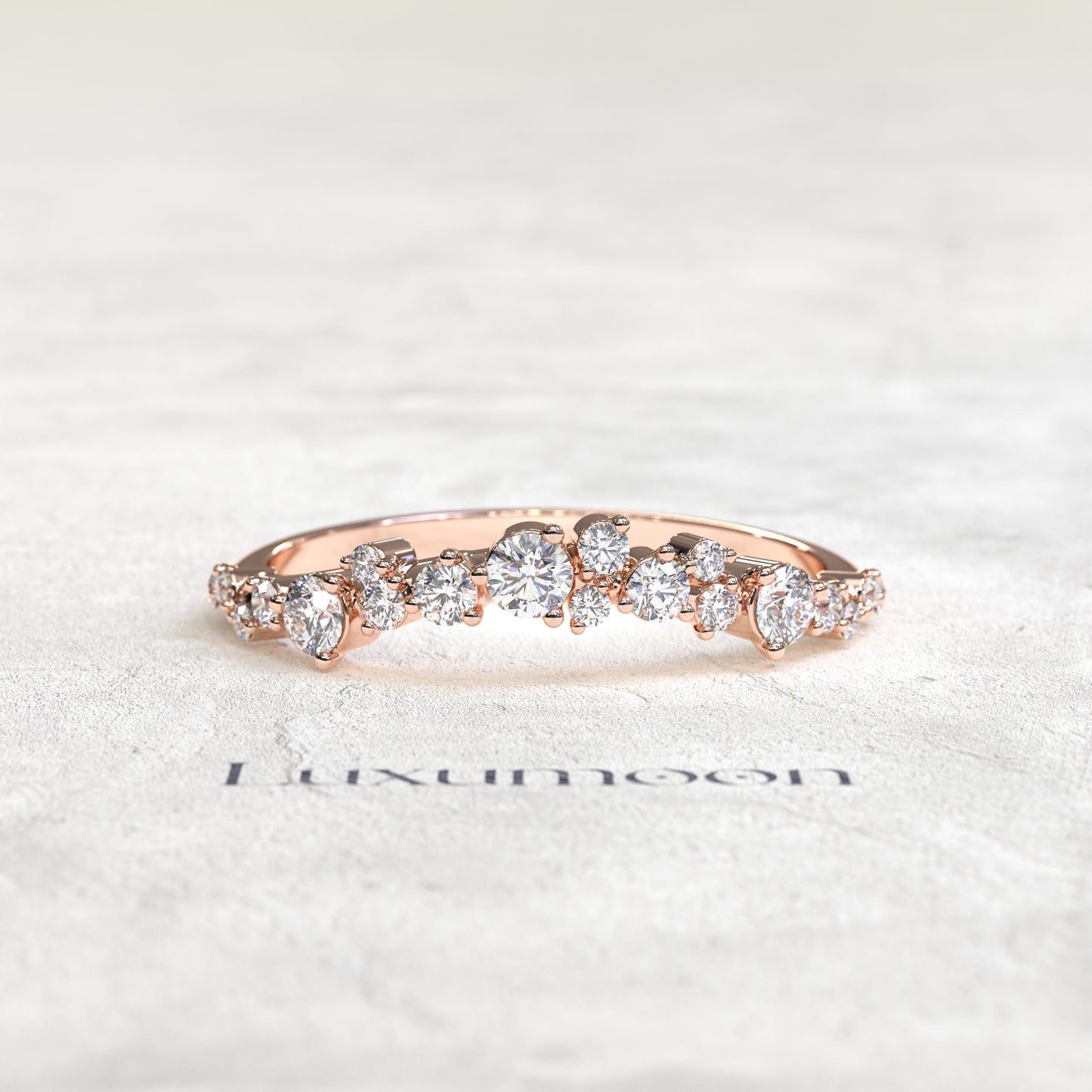 The Kalyth – Multi Sparkle Round Diamond Band