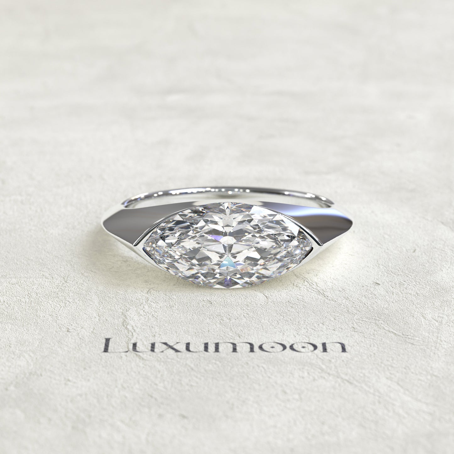 The Verolia - 1.5 CT Marquise Solitaire Diamond Ring