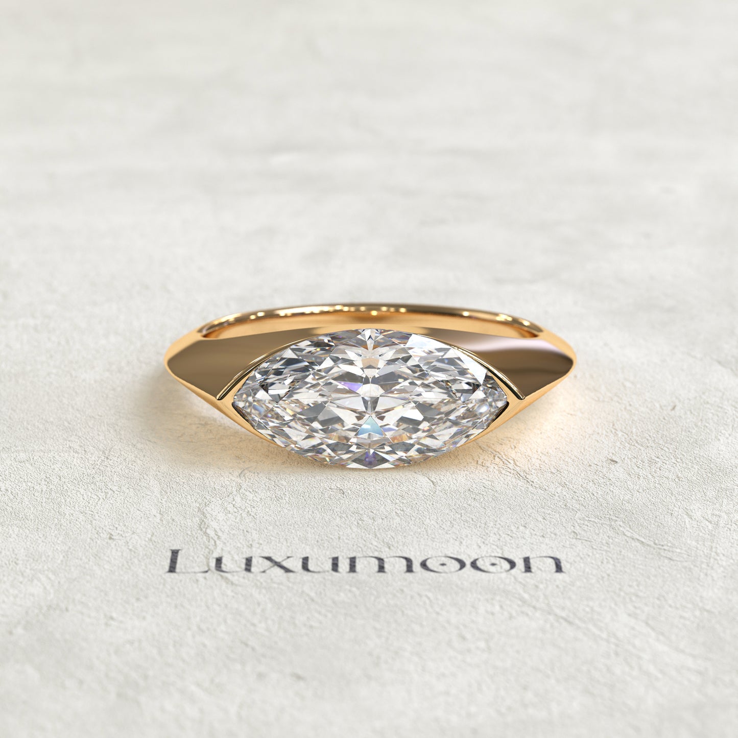 The Verolia - 1.5 CT Marquise Solitaire Diamond Ring