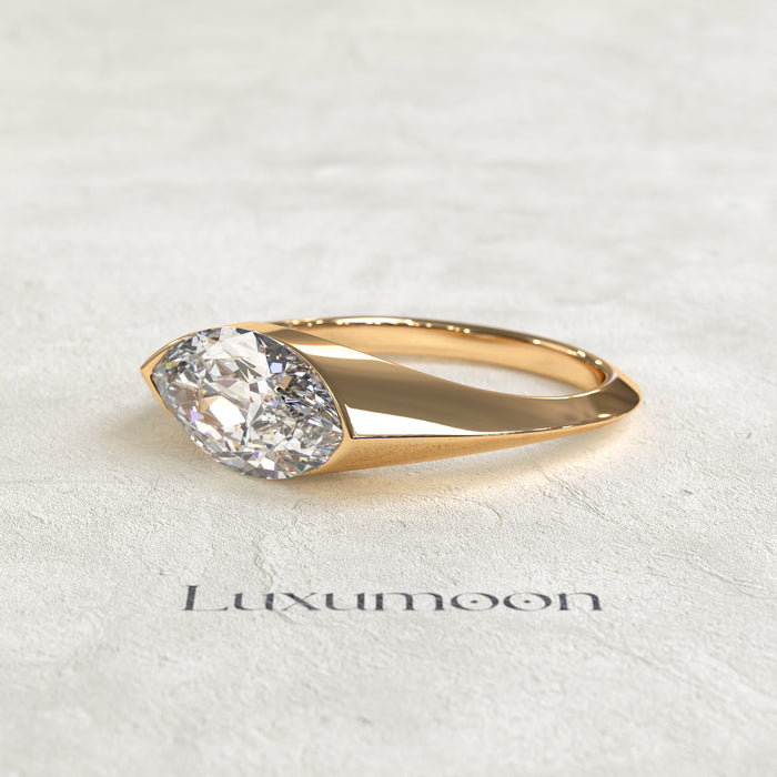 The Verolia - 1.5 CT Marquise Solitaire Diamond Ring