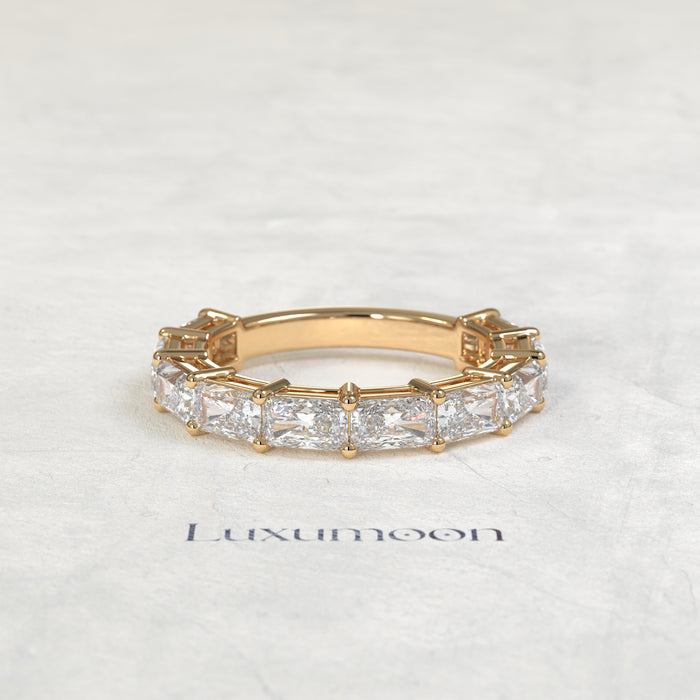 The Voira – East-West Radiant Cut Lab Grown Diamond Eternity Band