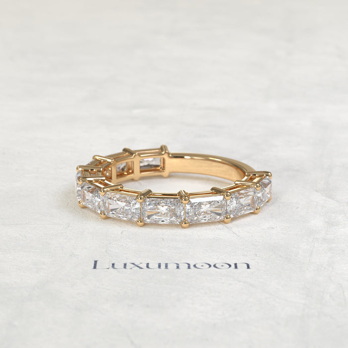 The Voira – East-West Radiant Cut Lab Grown Diamond Eternity Band