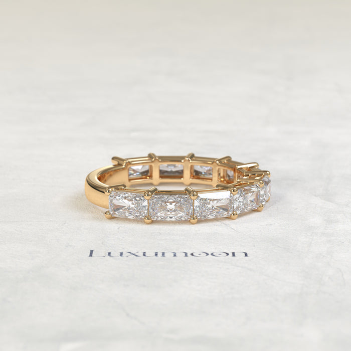 The Voira – East-West Radiant Cut Lab Grown Diamond Eternity Band