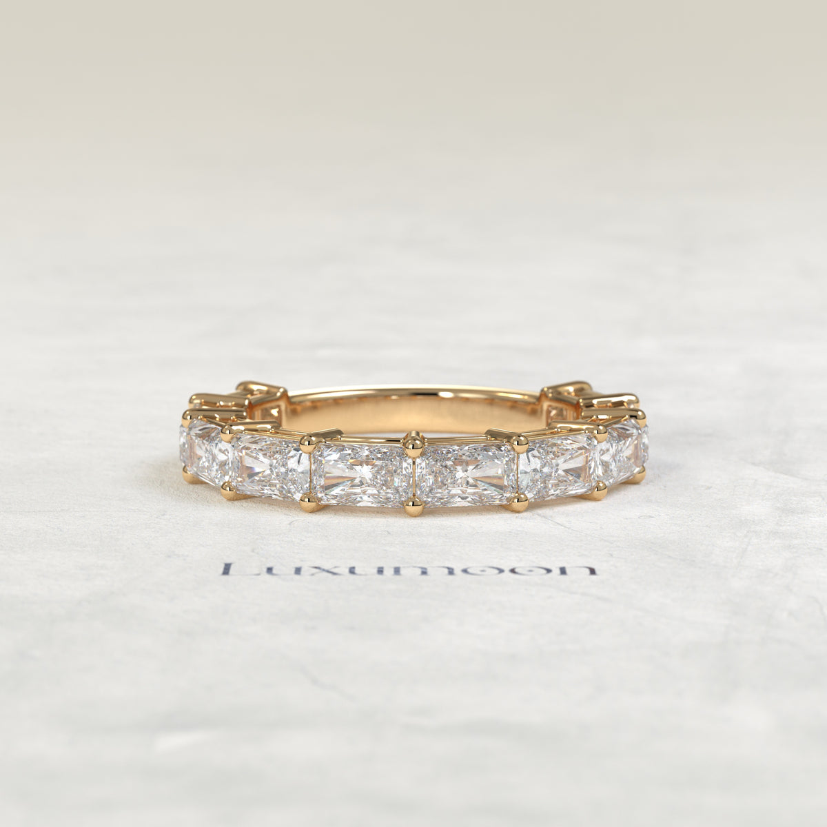 The Voira – East-West Radiant Cut Lab Grown Diamond Eternity Band