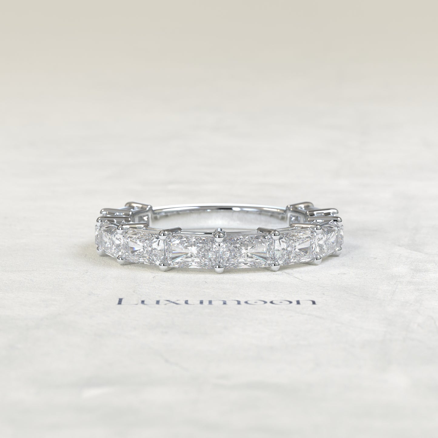 The Voira – East-West Radiant Cut Lab Grown Diamond Eternity Band